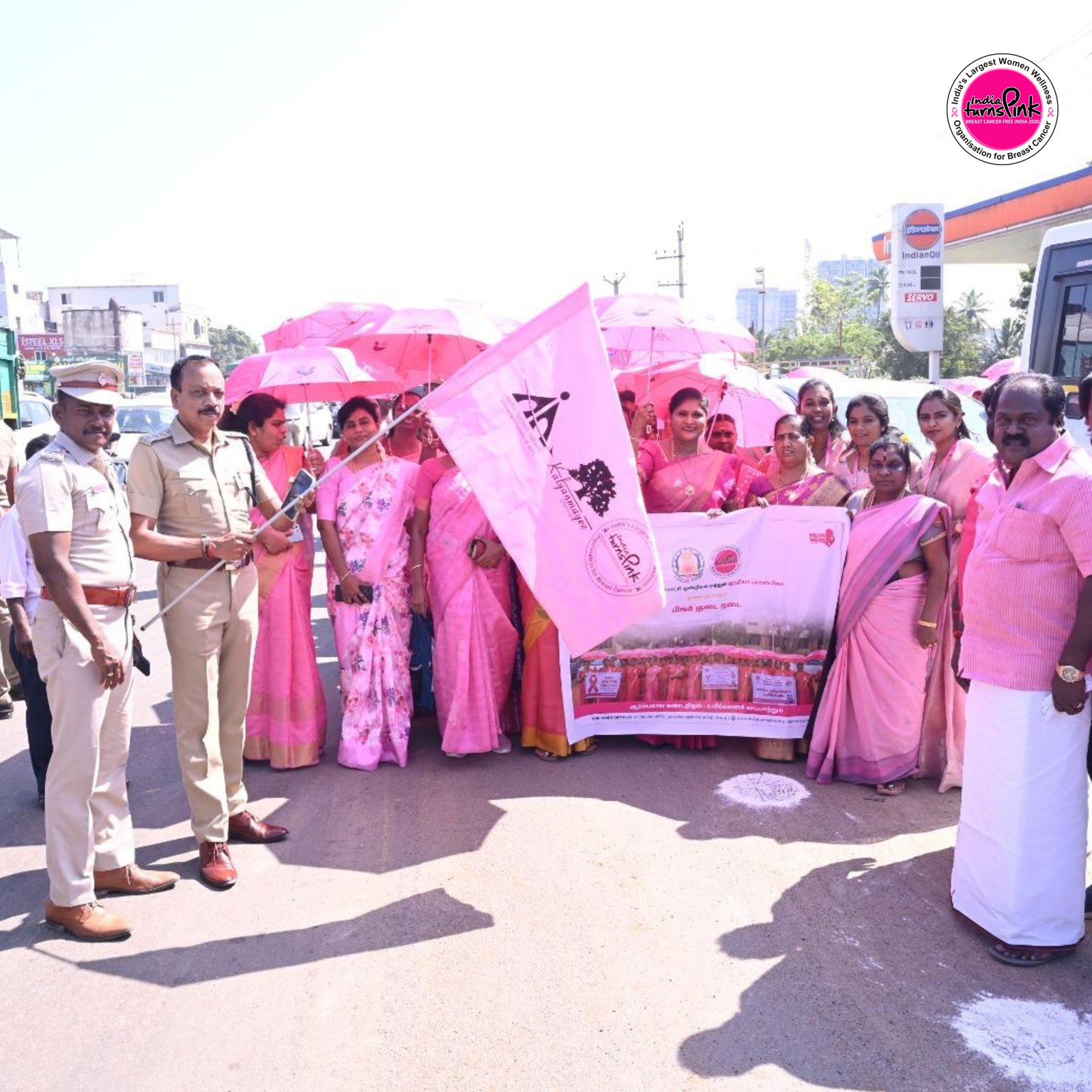 Awareness programme activity organised by India Turns Pink