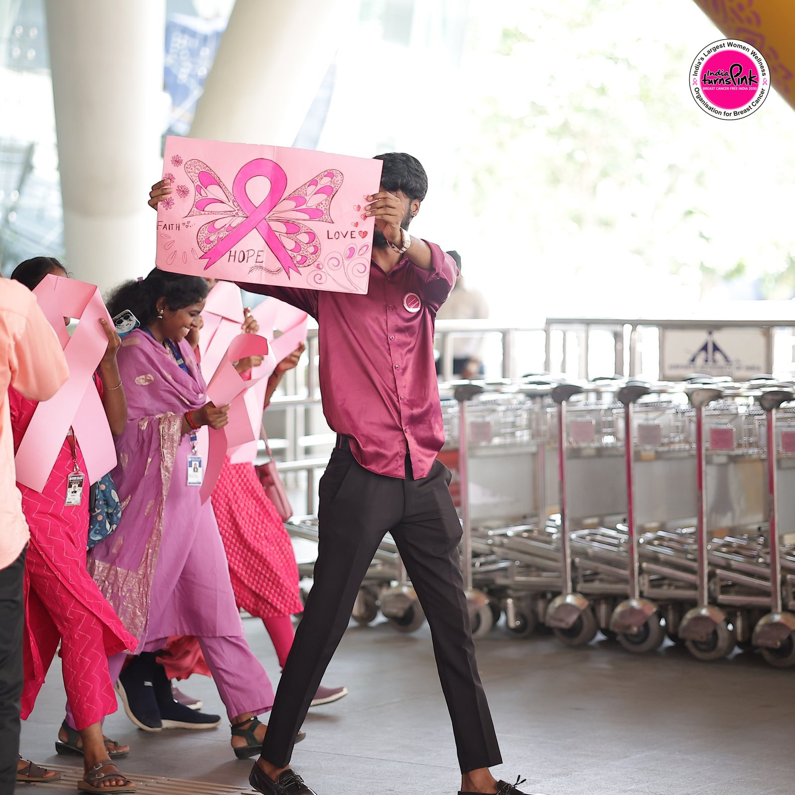 Participants at an awareness event organised across an Indian city